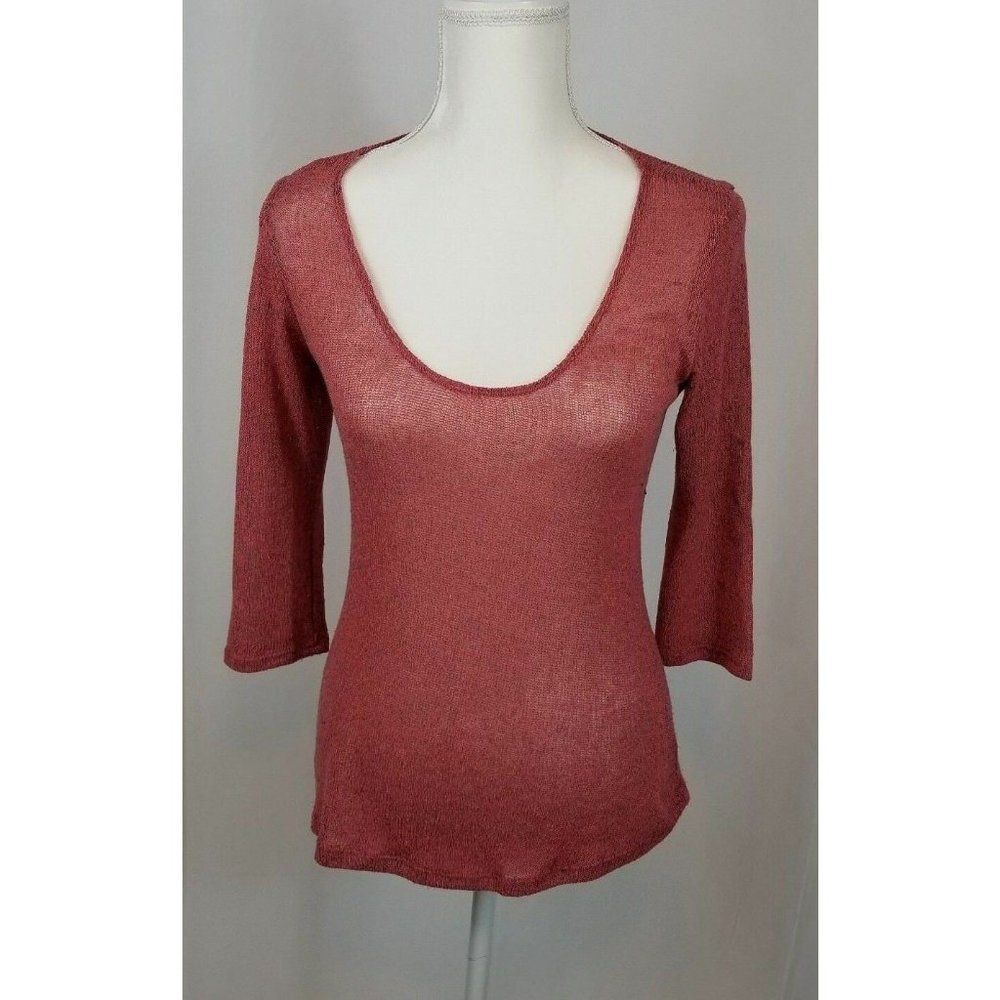 Kirra Women Top 3/4 length Sleeves light weight Pink Size Medium